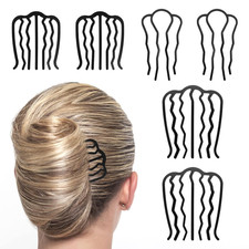 6 Stück U-förmige Haar Gabel Clips Vintage Updo Bun Haar Styling Pins