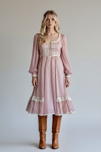 Dusty pink calico - pink,
