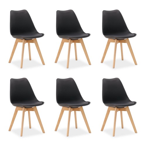 Küchenstühle 6er set - küchenstühle, holz