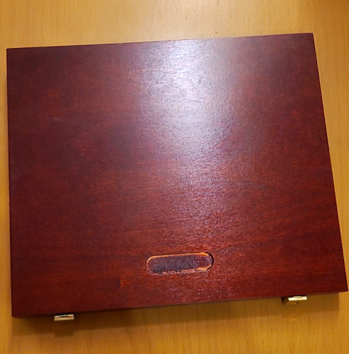 Holz münzkassette mit - holz,