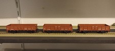 3 offene Güterwagen Jouef H0 1:87  Gleichstrom 