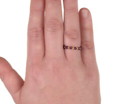 Granat Stretch Ring Perlenring elastisch Granatring Stapelring B105