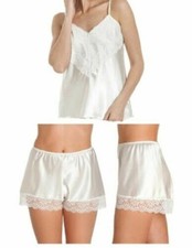 Damen Luxus Satin Leibchen Mieder Französisch Schlüpfer Satz Farben 10-26