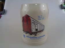 Bierkrug - 150 Jahre deutsche Eisenbahnen - 1835-1985 - Waggon Union - 0,5l (838
