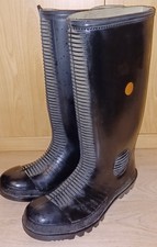 Feuerwehrgummistiefel Größe 41 aus England, getragen