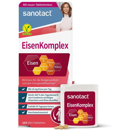 Eisen komplex 100 tabletten - eisen,