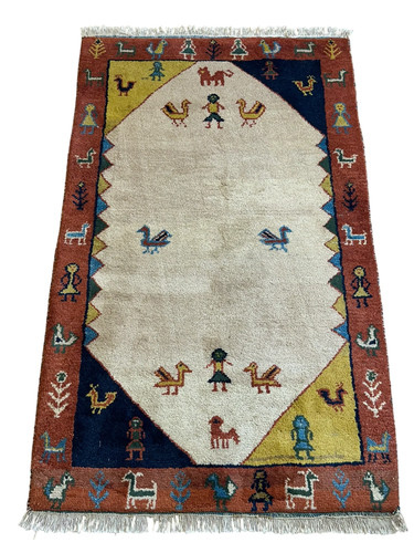 Indischer gabbeh orientteppich - indischer,