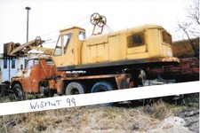 Oldtimer-Foto DDR VEB Bau LKW Tatra 148 als Bagger