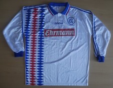 MEGA TRIKOT: KSC KARLSRUHER SC EHRMANN SPIELERTRIKOT 1995/96! #26 KOLINGER! XL!
