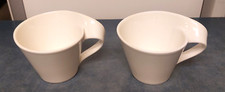 2 Cappuccinotassen - weiß - Villeroy&Boch - New Wave - wie neu