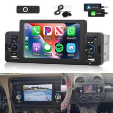 Single 1Din 5" Apple Carplay/Android Auto Autoradio Touchscreen BT FM USB Player