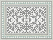 9978030-d Platzdeckchen Tischset Vinyl Vintage Nostalgie Fliesen grün 30x40cm