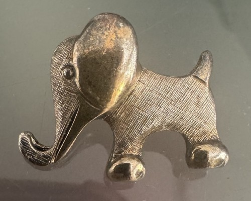 Vintage unisex elefant - elefant, brosche