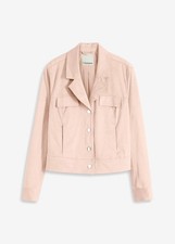 Velourslederimitat-Kurzjacke