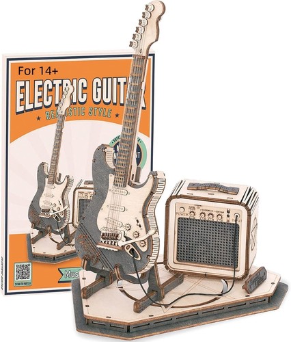 Holz puzzle gitarren - holz, e-gitarren