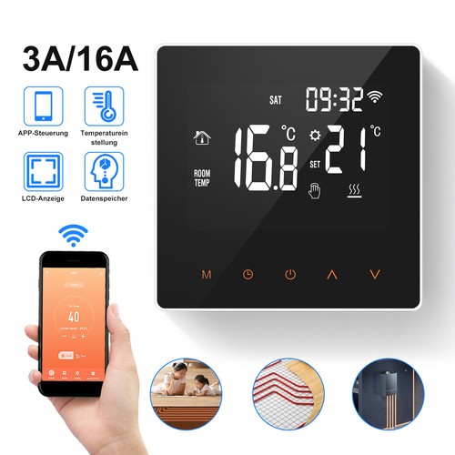 Smart lcd wifi thermostat - smart,