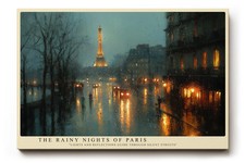 Paul Sinus Wandbild The Rainy Nights of Paris – Stimmungsvoller Blick auf