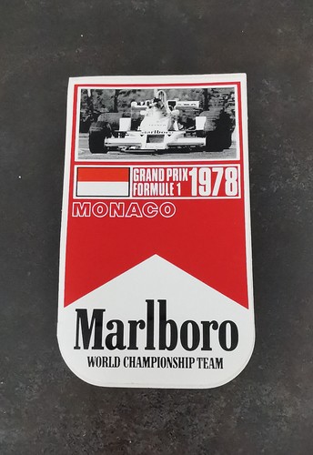 Marlboro aufkleber monaco 1978 - marlboro,
