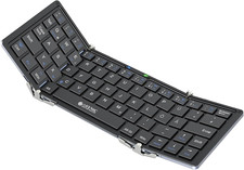 Faltbare Mini Bluetooth Tastatur Deutsch QWERTZ Bluetooth 5.1 für iPad iPhone Ta