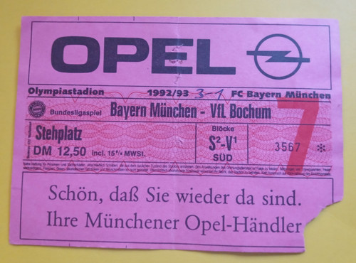 Orig ticket bundesliga - , 1.