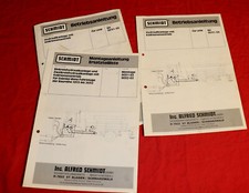 Betriebsanleitung SCHMIDT Hydraulik Anlage Schneepflug Kommunal , LKW