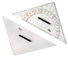 Set Navigationsdreiecke - Anlegedreieck / Kursdreieck Ecobra 32 cm # Navigation