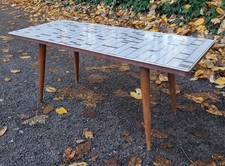 Alte Blumenbank Blumentisch 50er Vintage Mid Century Rockabilly Nierentisch 