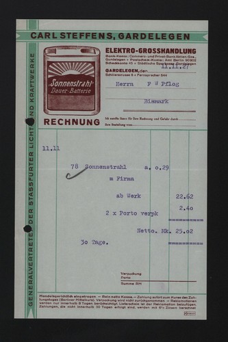 Gardelegen rechnung 1927 - rechnung,