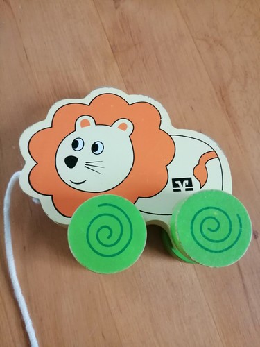 Nachziehtier löwe spielzeug - nachziehtier,