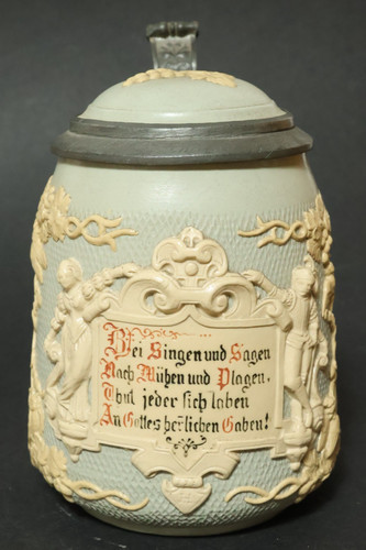 Alter mettlach krug - v+b, 1370