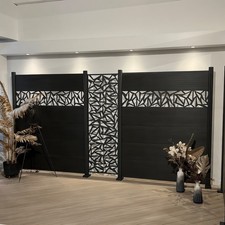 WPC Sichtschutz Zaun 180x180