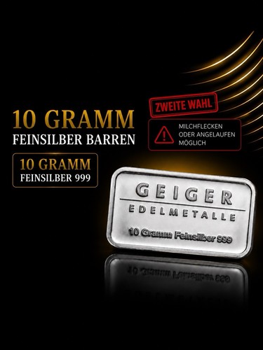 Silberbarren gramm - silberbarren, 10