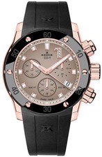 EDOX CO-1 Chronolady - 10255 37RCA BRDR Damenuhr Armbanduhr Diver Chronograph