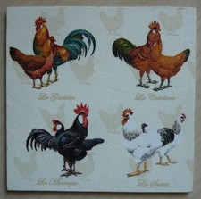 Deko HDF - Tiere Hühner Rasse Bauernhof Henne Hahn Ei