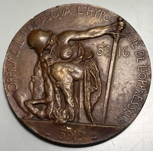 Freimaurer bronze medaille wwi - freimaurer,