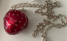 Massive Thomas Sabo Kette & Carrier & Riesen Erdbeere ? Medaillon Charm...