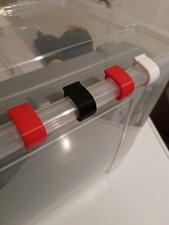 Ikea Verschluss Clips, 4 Stück,  Ikea SAMLA 5L-22L, verschiedene Farben