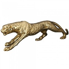 89239 Gepard  Poly . goldfarben . Antikfinish Katze Panther Leopard Raubkatze
