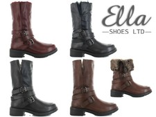 Damen Ella Stiefel Kunstfell
