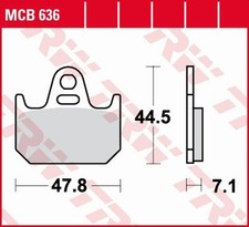 BREMSBELÄGE YAMAHA TZ 250