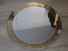 WANDSPIEGEL Gold OPTIK Retro Spiegel RETRO 70ER Design Rund Massiv
