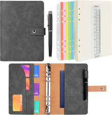 A5 Ringbuch Notizbuch PU Leder