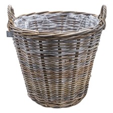 XXL Rattan Pflanz Korb rund