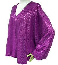 Pailletten Bluse  48 50 52