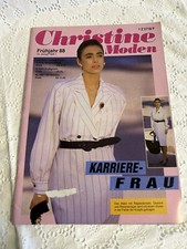 Christine Moden Karriere nähen 1988 RARITÄT Schnitte Damen Herren Kinder Dirndl