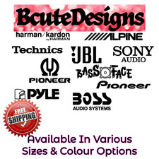 AUTO VAN AUDIO SUBWOOFER VERSTÄRKER IM AUTO LAUTSPRECHER VINYL ABZIEHBILD TRANSFER AUFKLEBER