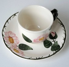 Kaffeetasse Tasse Untertasse UTasse Porzellan WILDROSE Villeroy Boch Handmalerei