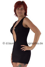 Hot * Sexy * Tolles schwarzes Minikleid mit Kettenapplikation, Gr. 36-38