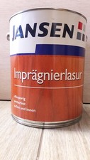 8€/L Jansen Imprägnierlasur 5L Holz Zaun Garten Fenster Paneelen (A1101)