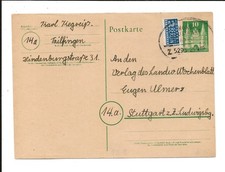 Bahnpost   Horb--  Stuttgart